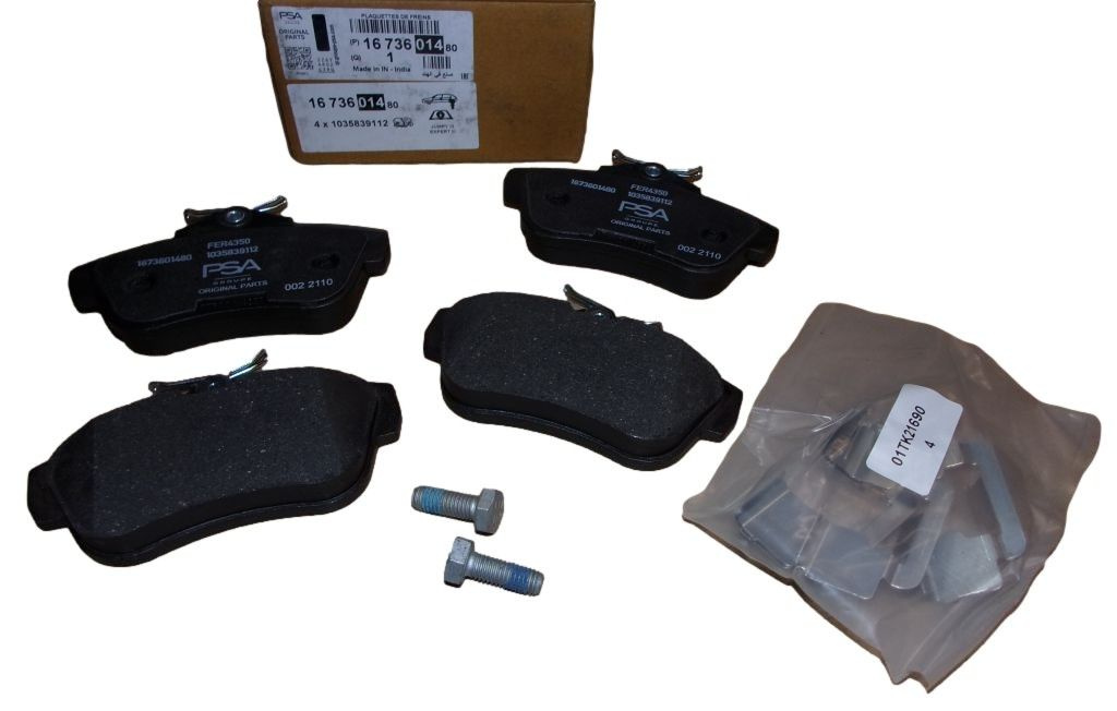 Rear brake pads without accessories 71770052