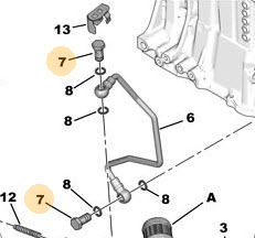 Bout olieleiding turbo 037957