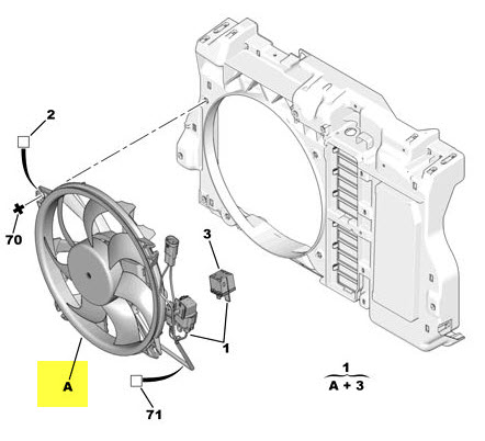 Vent motor 1253T2