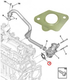 Pakking egr-circuit 1618AW