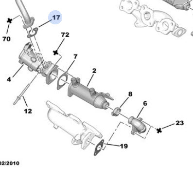 Pakking egr-leiding 1618L0
