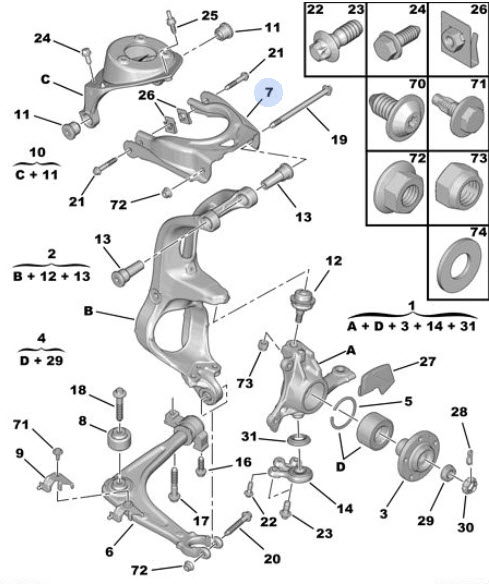 Triangelarm 3520N8