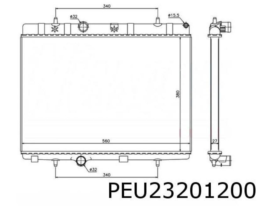 Radiateur nieuw 1330W2