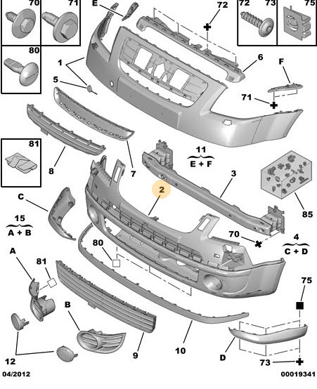 Voorbumper 7401GW