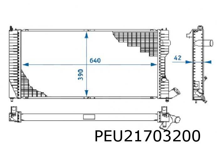 Radiateur nieuw 1301C4