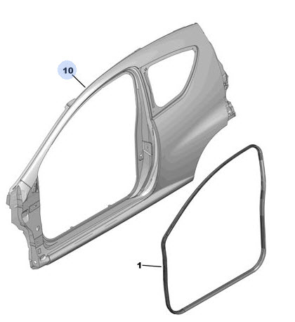 Portiersponning rubber 9025H8