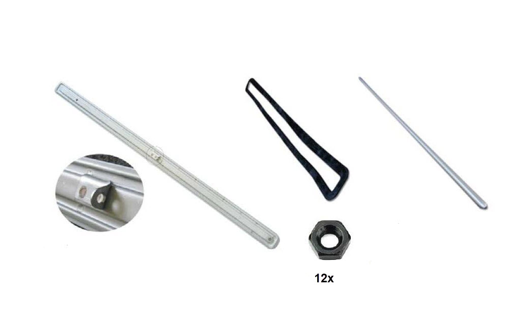 2CV Ventilatieklep Compleet KIT001